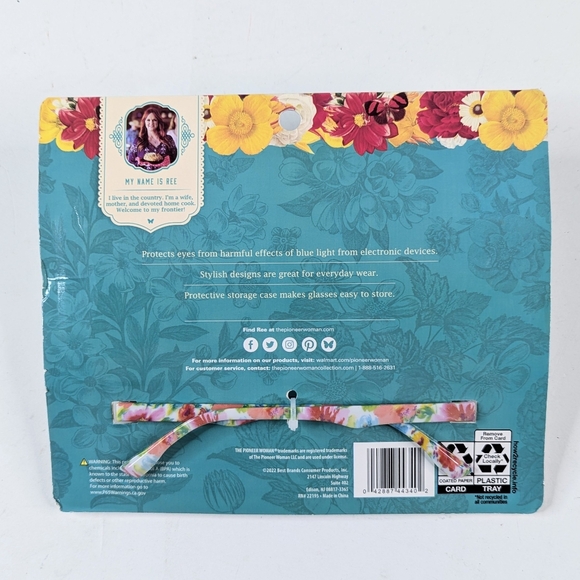 The Pioneer Woman Blue Light Screen Protection Glasses with Protective Case - Picture 3 of 9